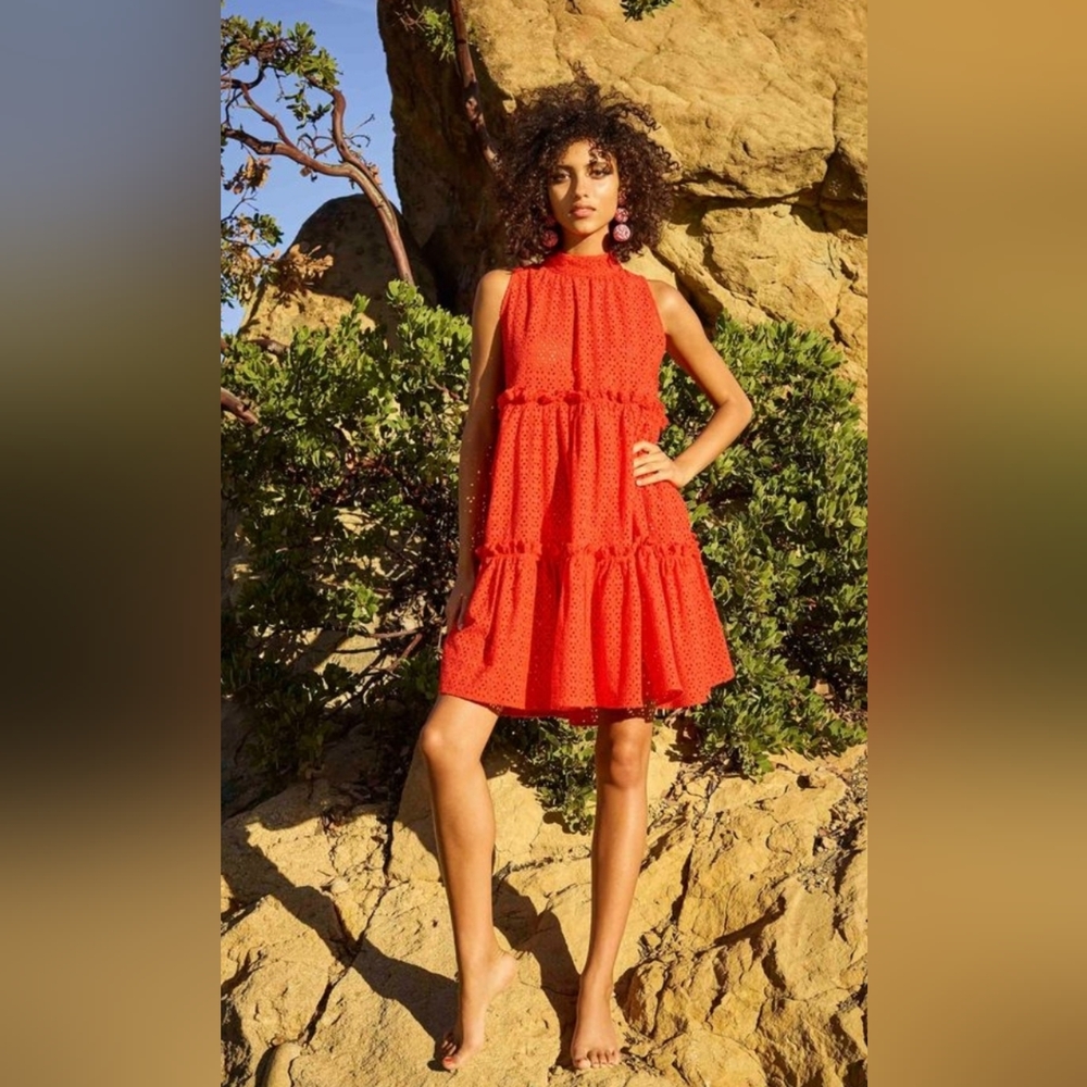 Lisa Marie Fernandez "Erica" Resort Collection Linen Mini Dress NWOT